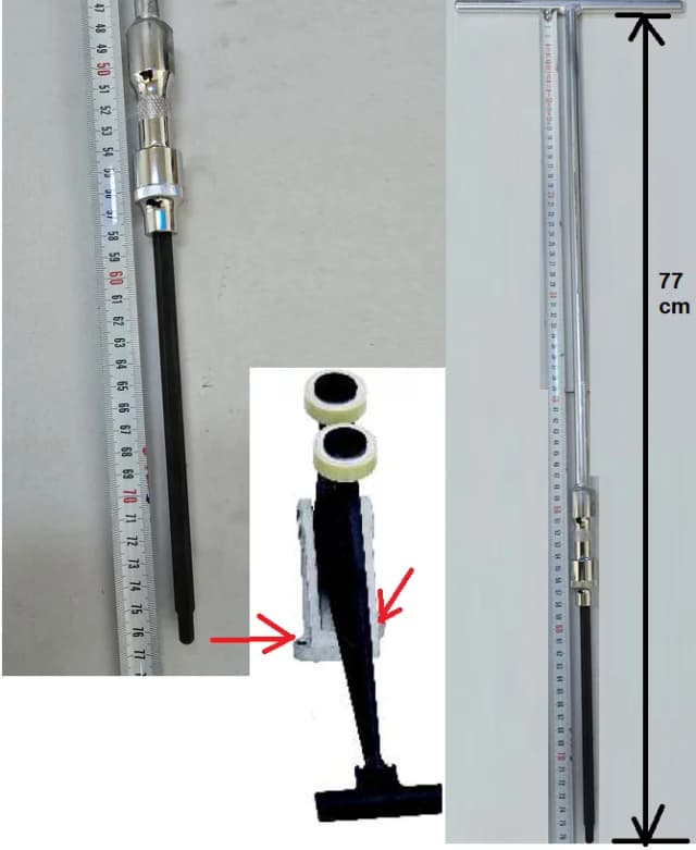 198- Uzun T Anahtar M6 ( 77 cm)